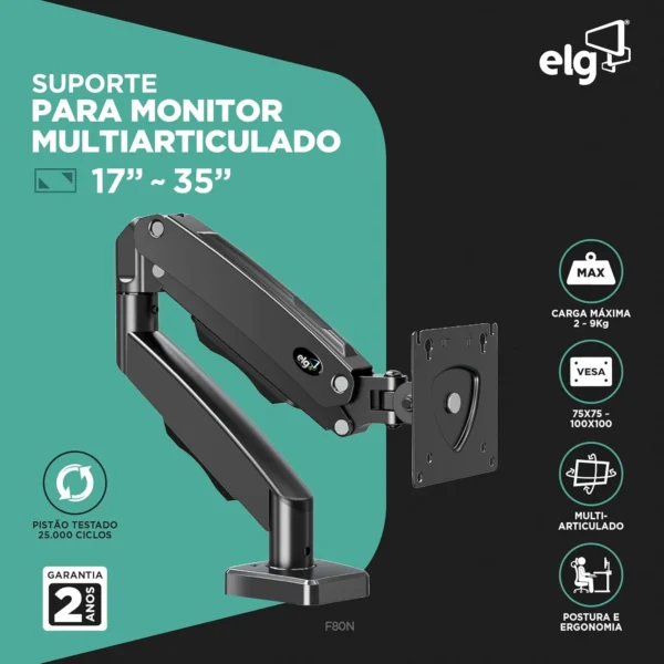 Suporte articulado de mesa ELG F80N