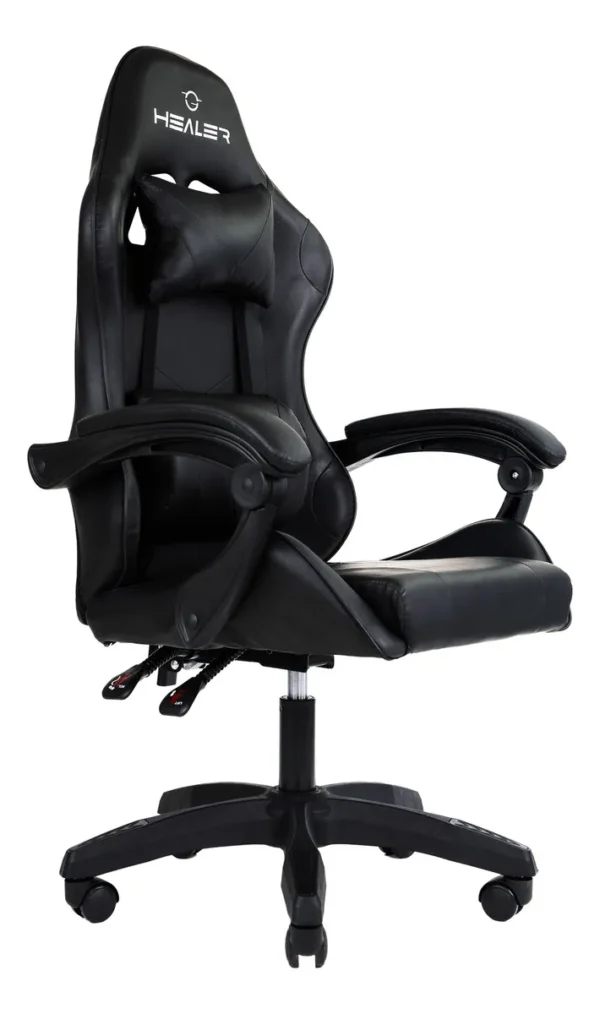 cadeira02 Cadeira Gamer Wells Preta Healer