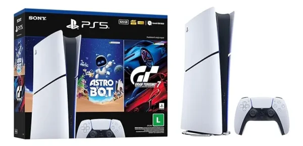 PlayStation 5 Edição Digital com Astrobot e GranTurismo 7